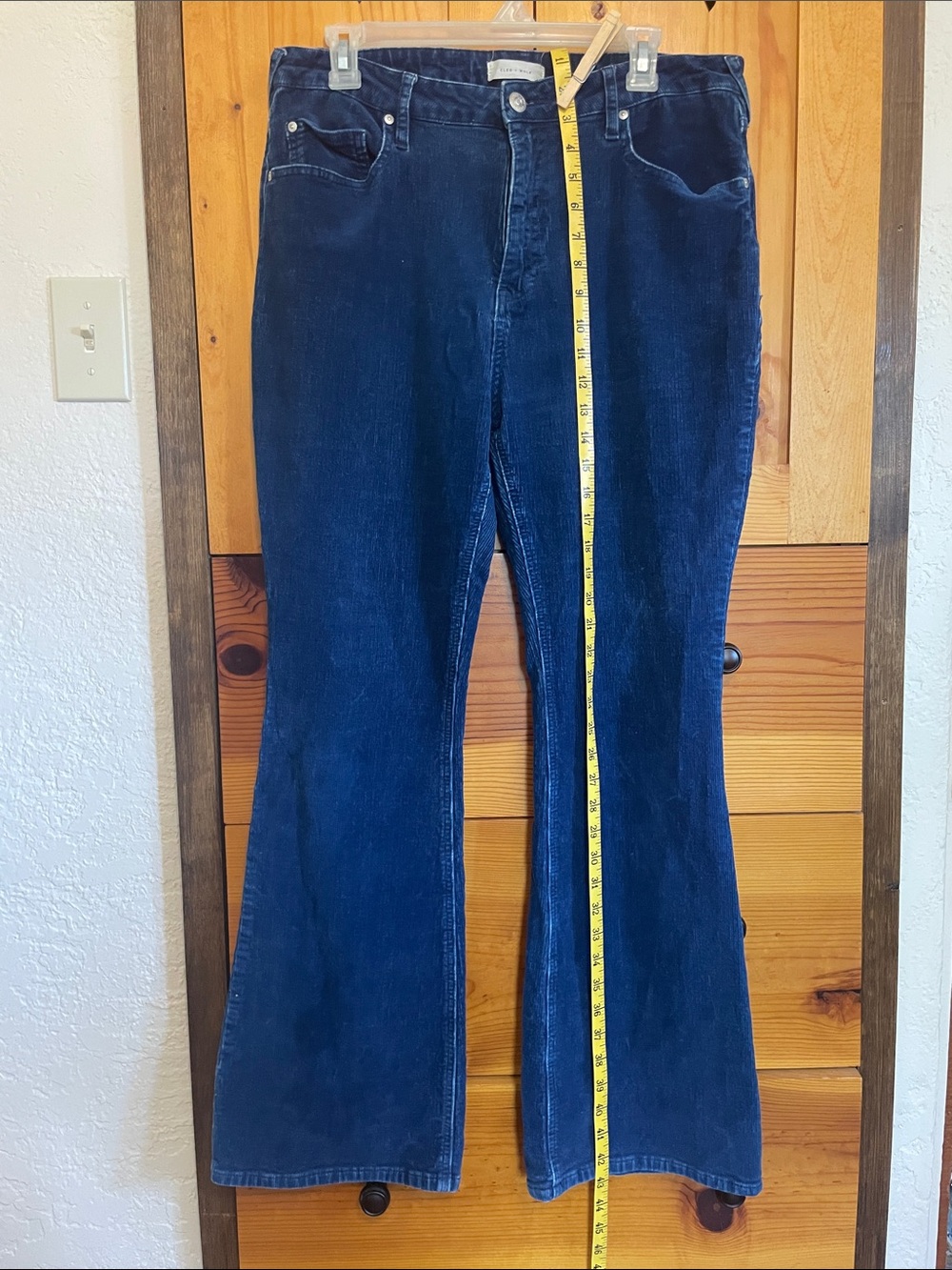 Cleo + Wolf high rise boot cut corduroy jeans size 12L